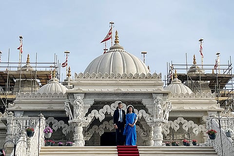 British PM at BAPS Swaminarayan Mandir